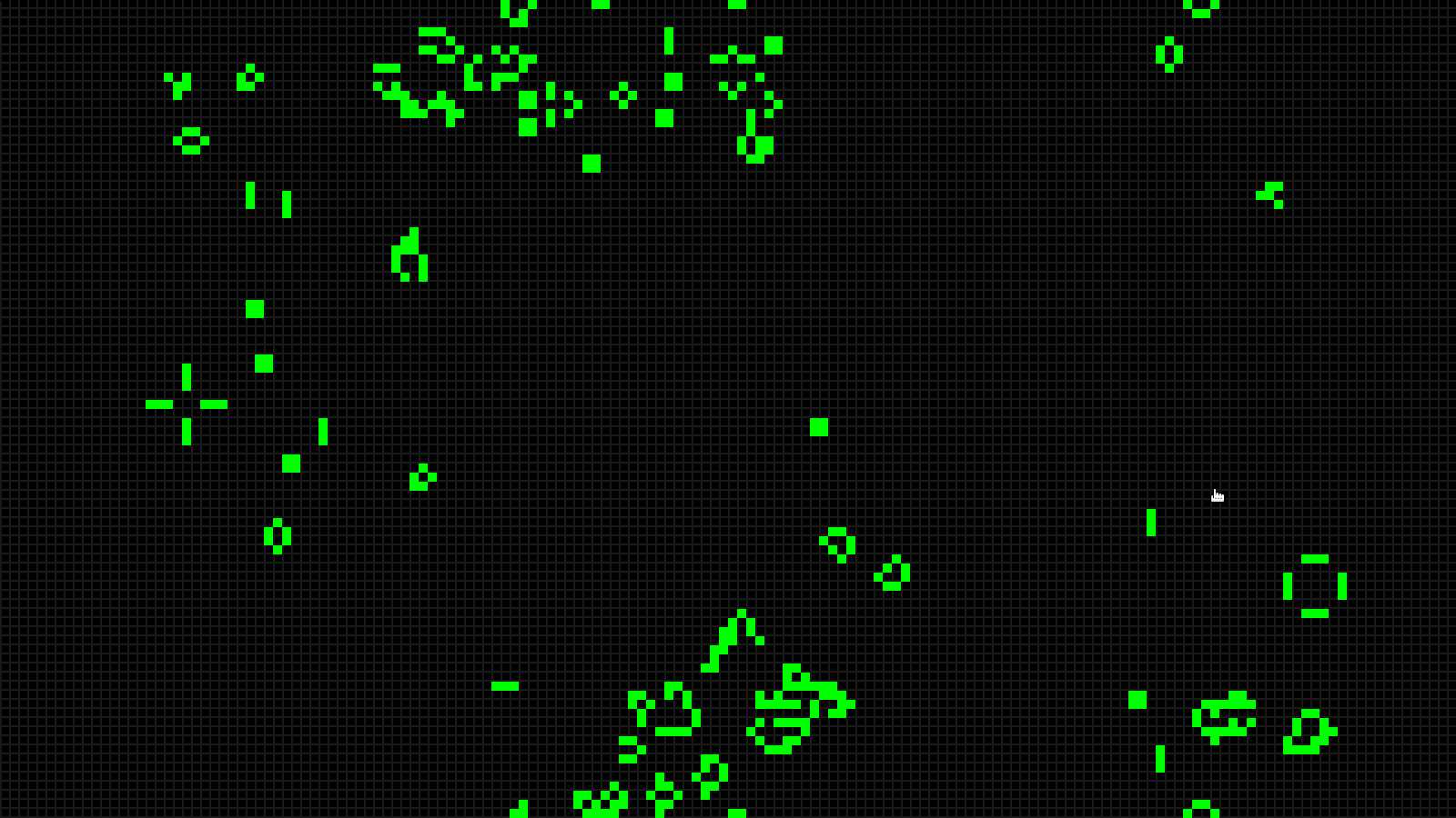 Screenshot of Game of Life simulator